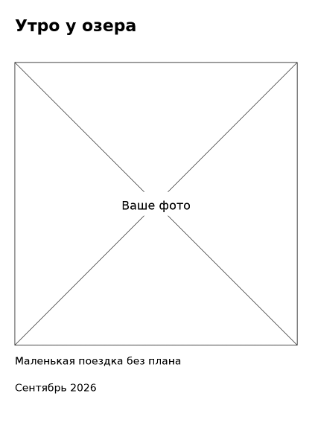 Пример заполнения: Фото с подписью