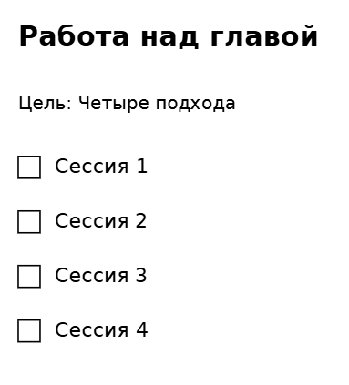 Пример заполнения: Полоска фокус-сессий